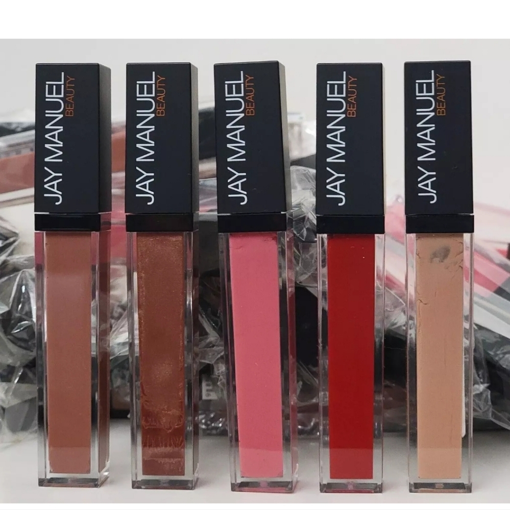 25 Lip Gloss JAY MANUEL BEAUTY Ultimate Lip GLoss FULL SIZE in 5 Colors